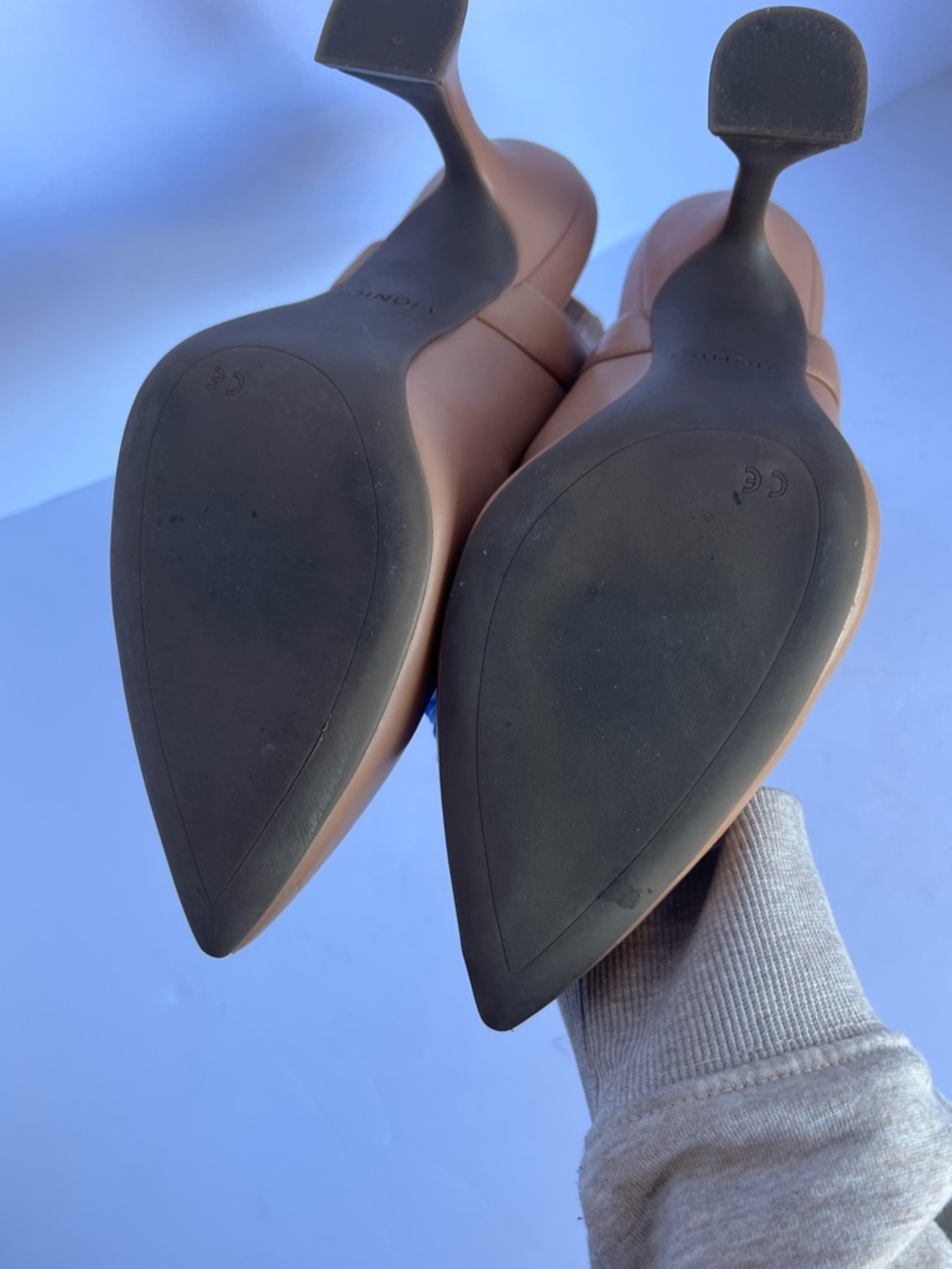 Vionic ádalena Brown Slingback Pointed-Toe Sculpted-Heel Pumps - Picture 7 of 8